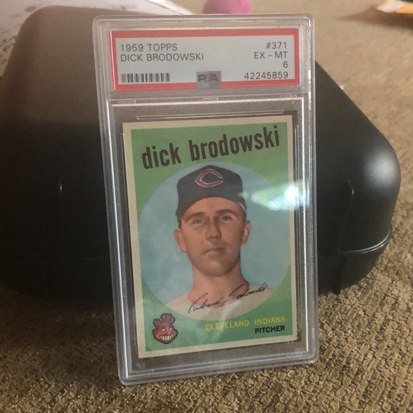1959 Topps PSA Dock Brodowski #371 baseball card - Picture 3 of 3
